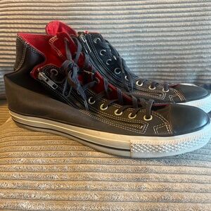 Converse Gray Chuck Taylor All Star Double Zip Hi Sneakers Shoes 140700C Size 11